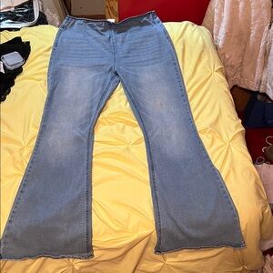 Women's Blue Flared Jeans